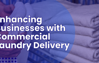 commercial laundry stack of cleaned towels