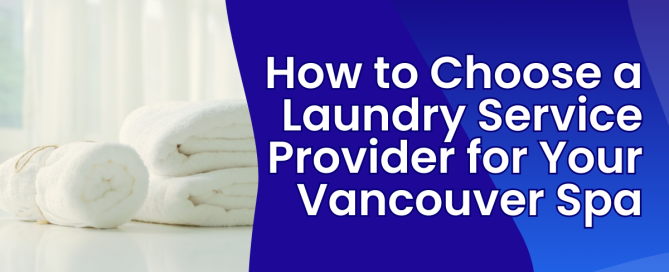 Spa Laundry showing clean towels